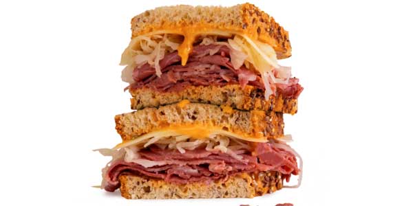 Grilled Reuben sandwich